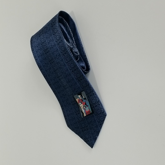 Tie Picasso L'Italienne 1917 100% Silk (Blue) - Picture 7 of 16